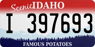 ID license plate I397693
