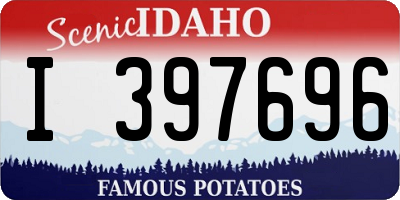 ID license plate I397696