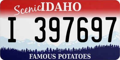 ID license plate I397697
