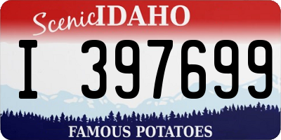 ID license plate I397699