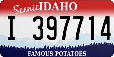 ID license plate I397714