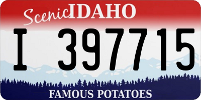 ID license plate I397715