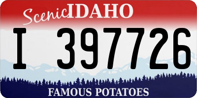 ID license plate I397726