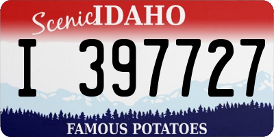 ID license plate I397727