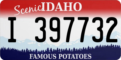ID license plate I397732