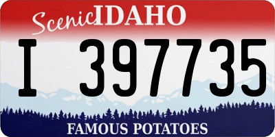 ID license plate I397735