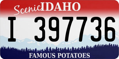 ID license plate I397736