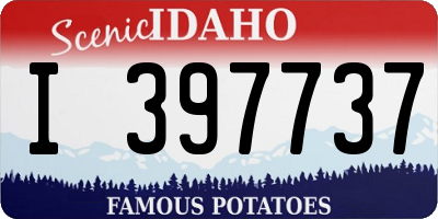 ID license plate I397737