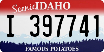 ID license plate I397741