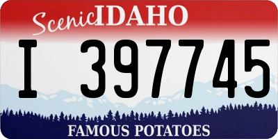 ID license plate I397745