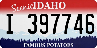 ID license plate I397746