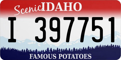 ID license plate I397751