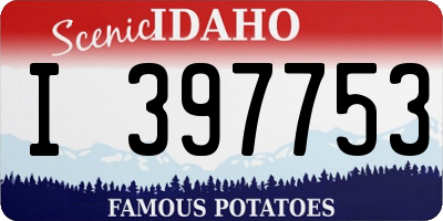 ID license plate I397753