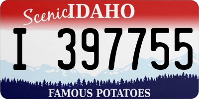 ID license plate I397755