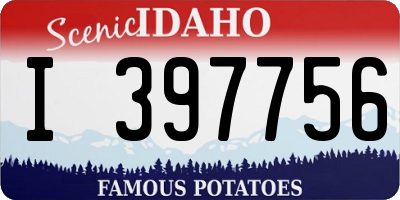 ID license plate I397756
