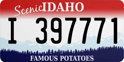 ID license plate I397771
