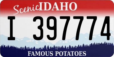 ID license plate I397774