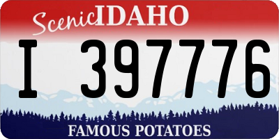 ID license plate I397776