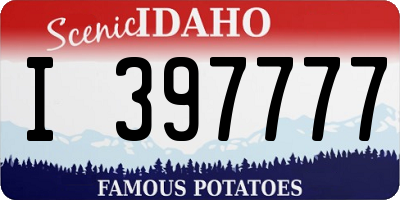ID license plate I397777