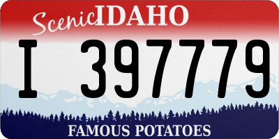 ID license plate I397779
