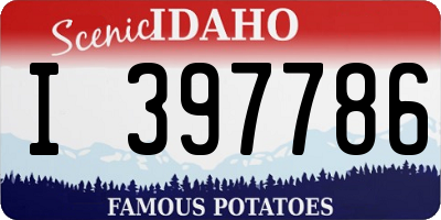ID license plate I397786