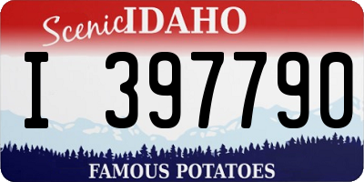 ID license plate I397790