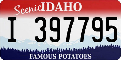 ID license plate I397795