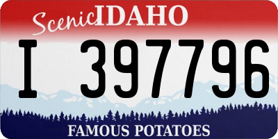 ID license plate I397796