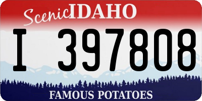 ID license plate I397808