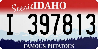 ID license plate I397813