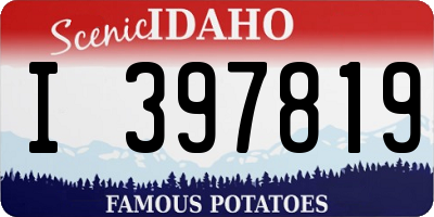 ID license plate I397819