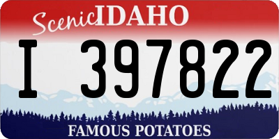 ID license plate I397822