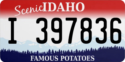 ID license plate I397836