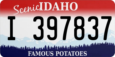 ID license plate I397837