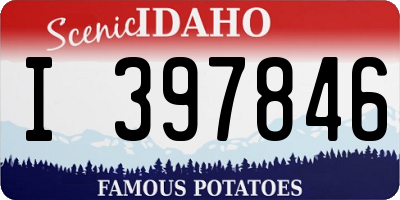ID license plate I397846