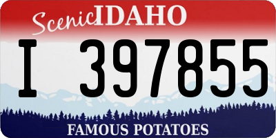 ID license plate I397855