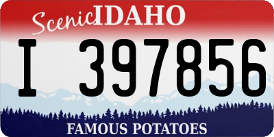 ID license plate I397856