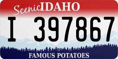 ID license plate I397867