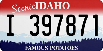 ID license plate I397871