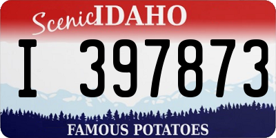 ID license plate I397873