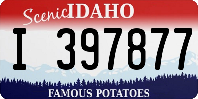 ID license plate I397877
