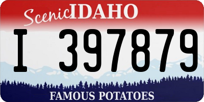 ID license plate I397879