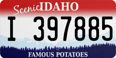 ID license plate I397885