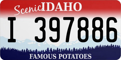 ID license plate I397886