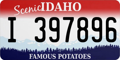 ID license plate I397896