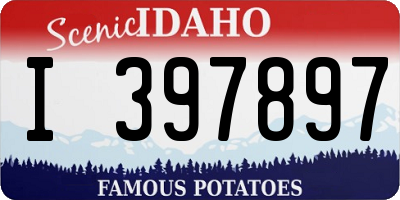 ID license plate I397897