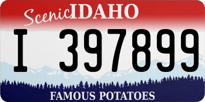 ID license plate I397899