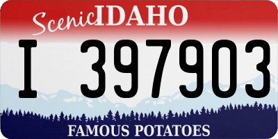 ID license plate I397903