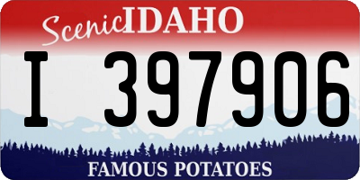 ID license plate I397906