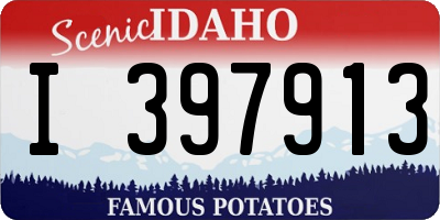 ID license plate I397913